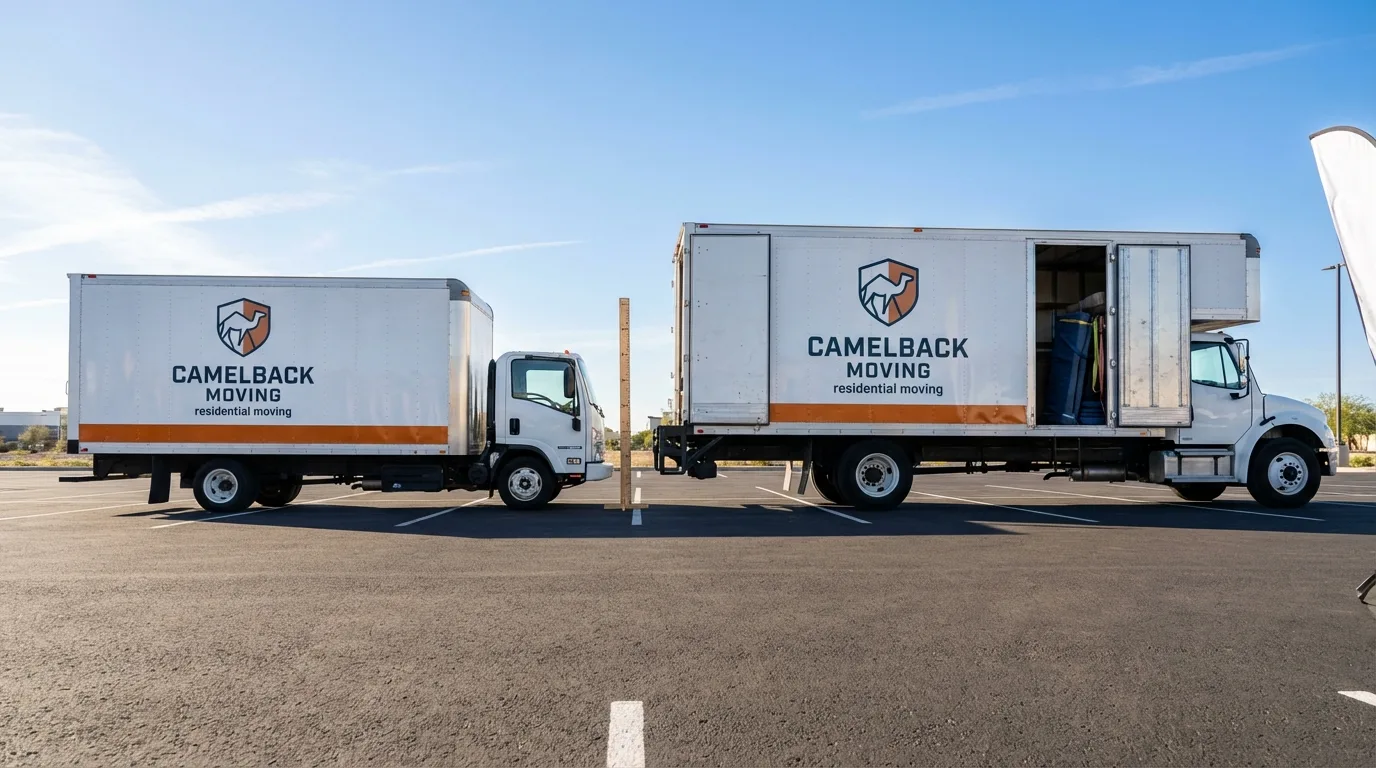Moving truck size capacity guide in Lewisville